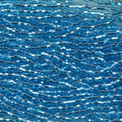 Czech Seed Bead Mini Hanks, 11/0 - Silver Lined Aqua