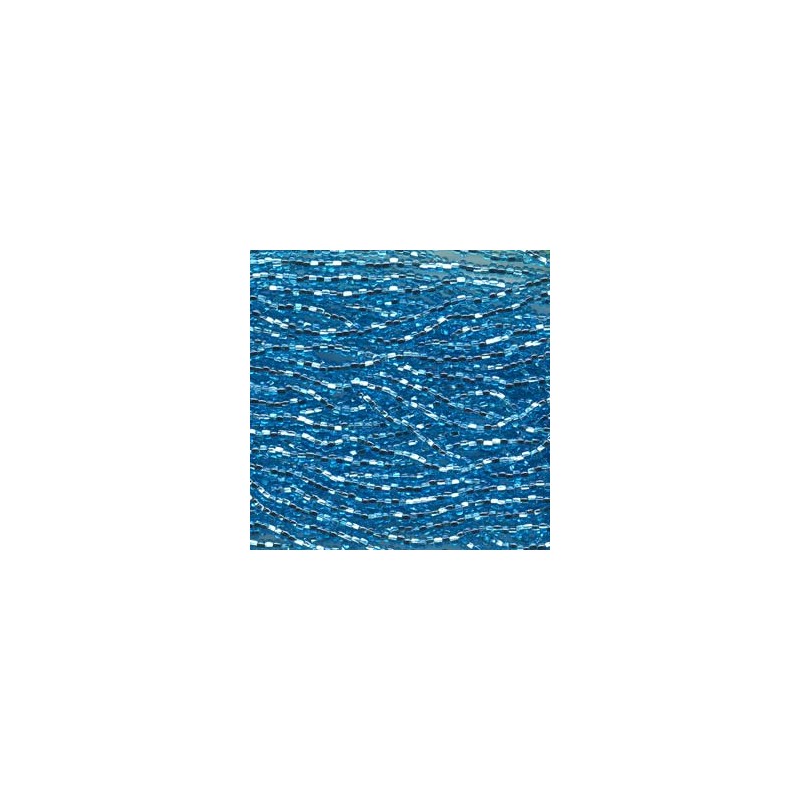Czech Seed Bead Mini Hanks, 11/0 - Silver Lined Aqua