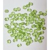 20x 4mm Czech Fire-polished Faceted Round Beads - Lime Green