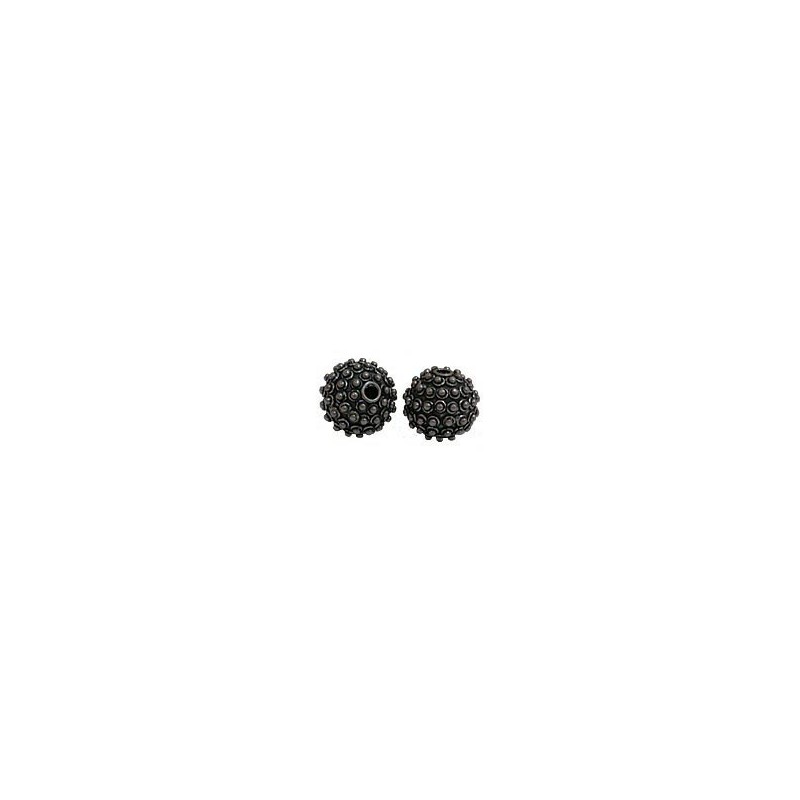 Bali Sterling Silver Granulated Bead - 12x12x12mm