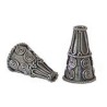 Bali Sterling Silver Bead Cone - 20x11x4.5mm