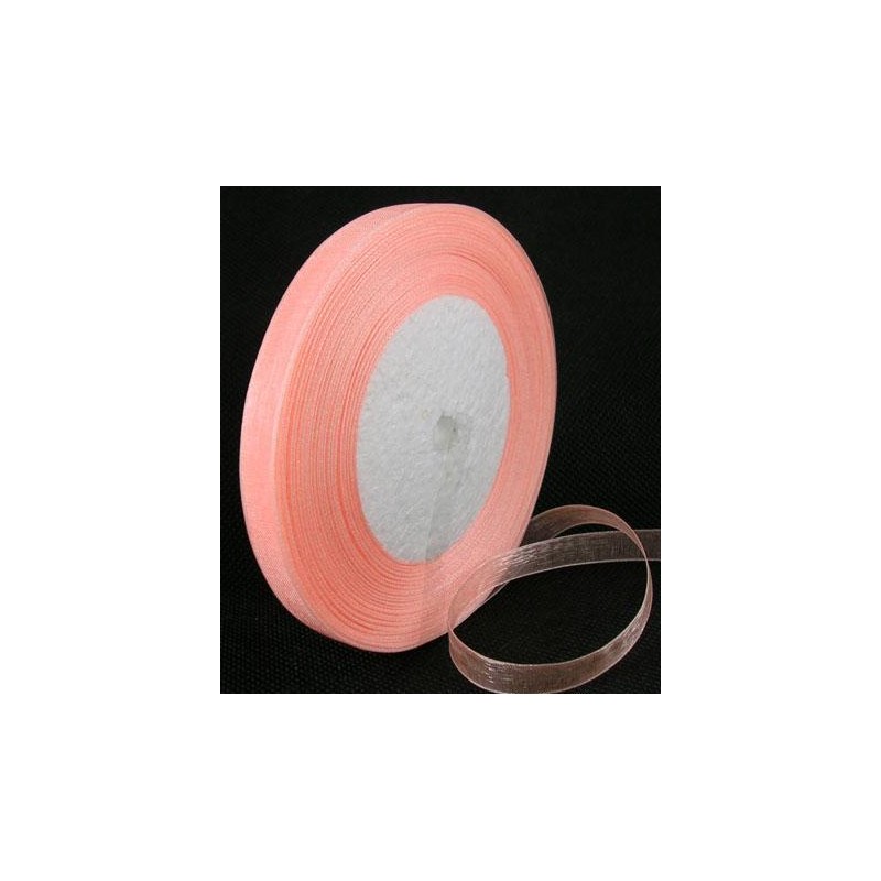 Organza Ribbon - 10mm - Pink - per metre